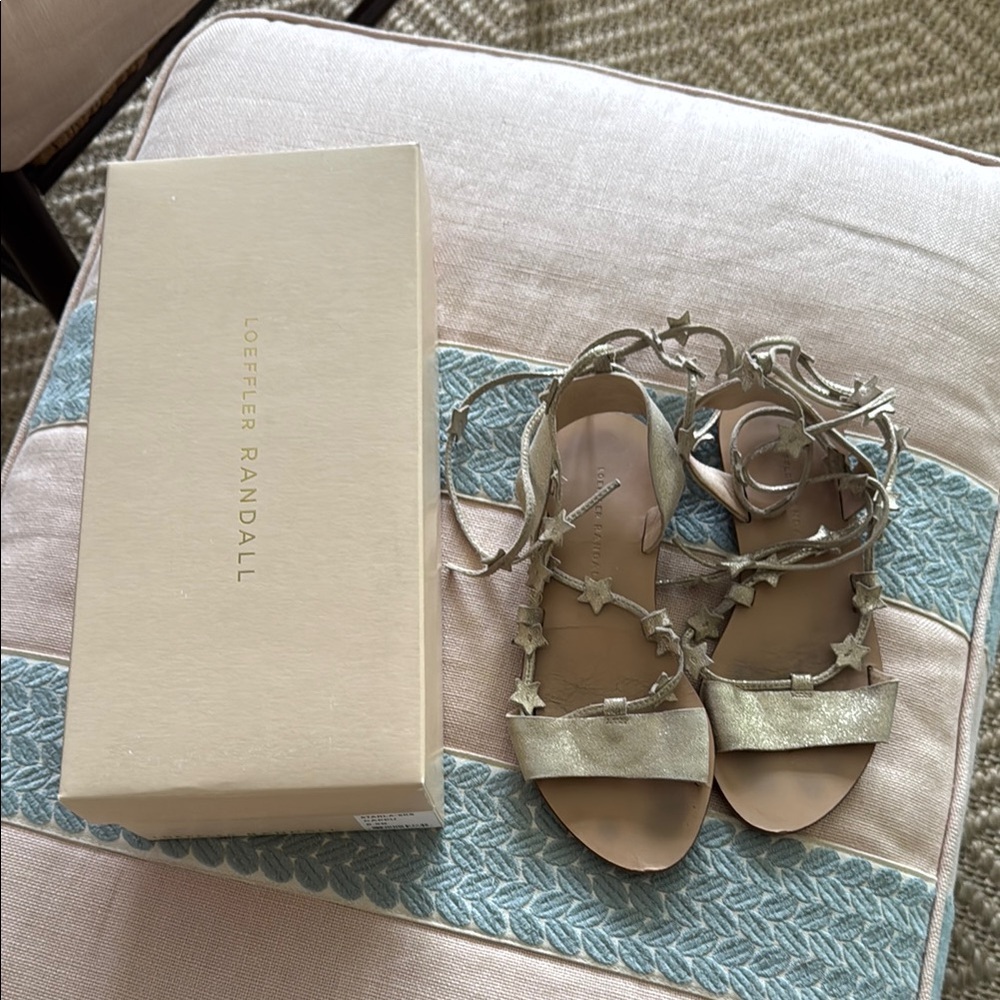 Loeffler Randall Metallic Star Sandals